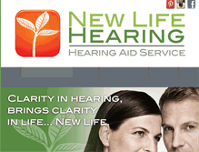 Tablet Screenshot of newlifehearingservice.com